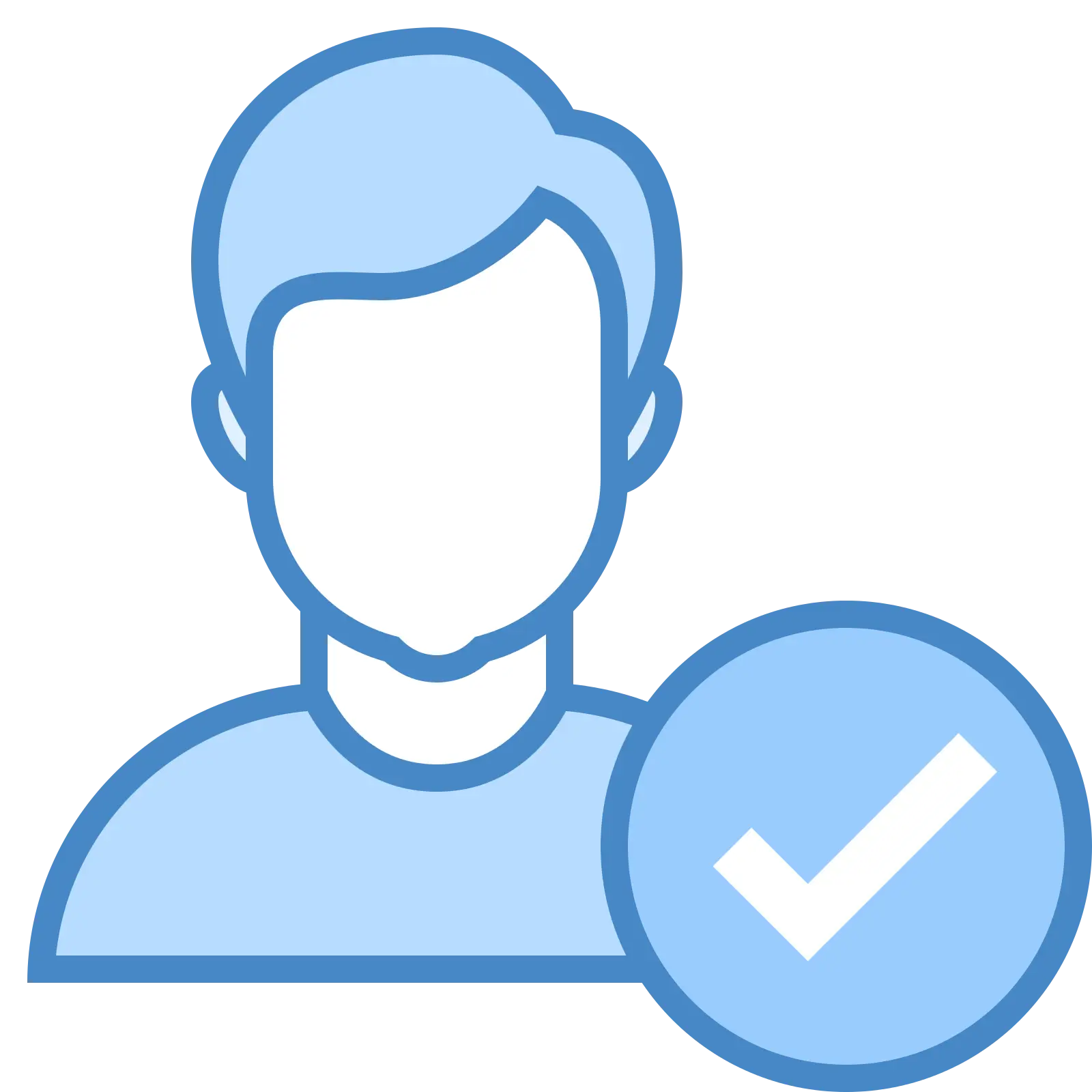Verified Person Icon with Check Mark