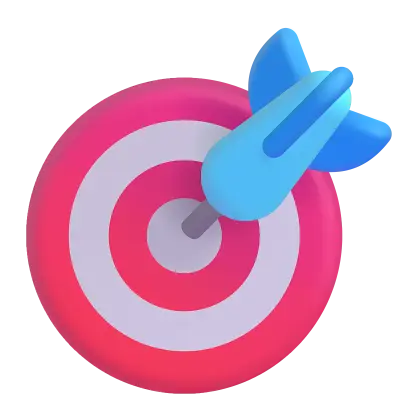 Colorful Target with Dart