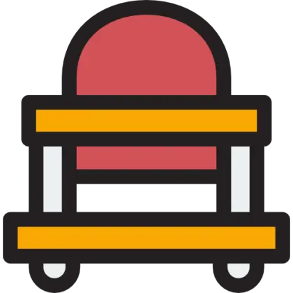 Red and Yellow Chair Icon