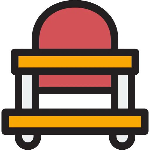 Red and Yellow Chair Icon