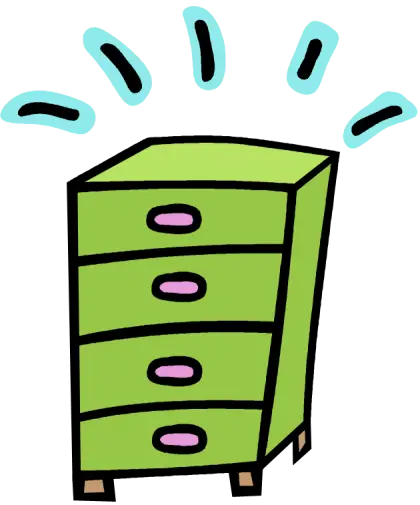 Green Cartoon Dresser