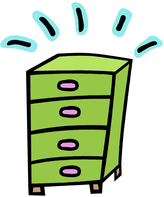 Green Cartoon Dresser