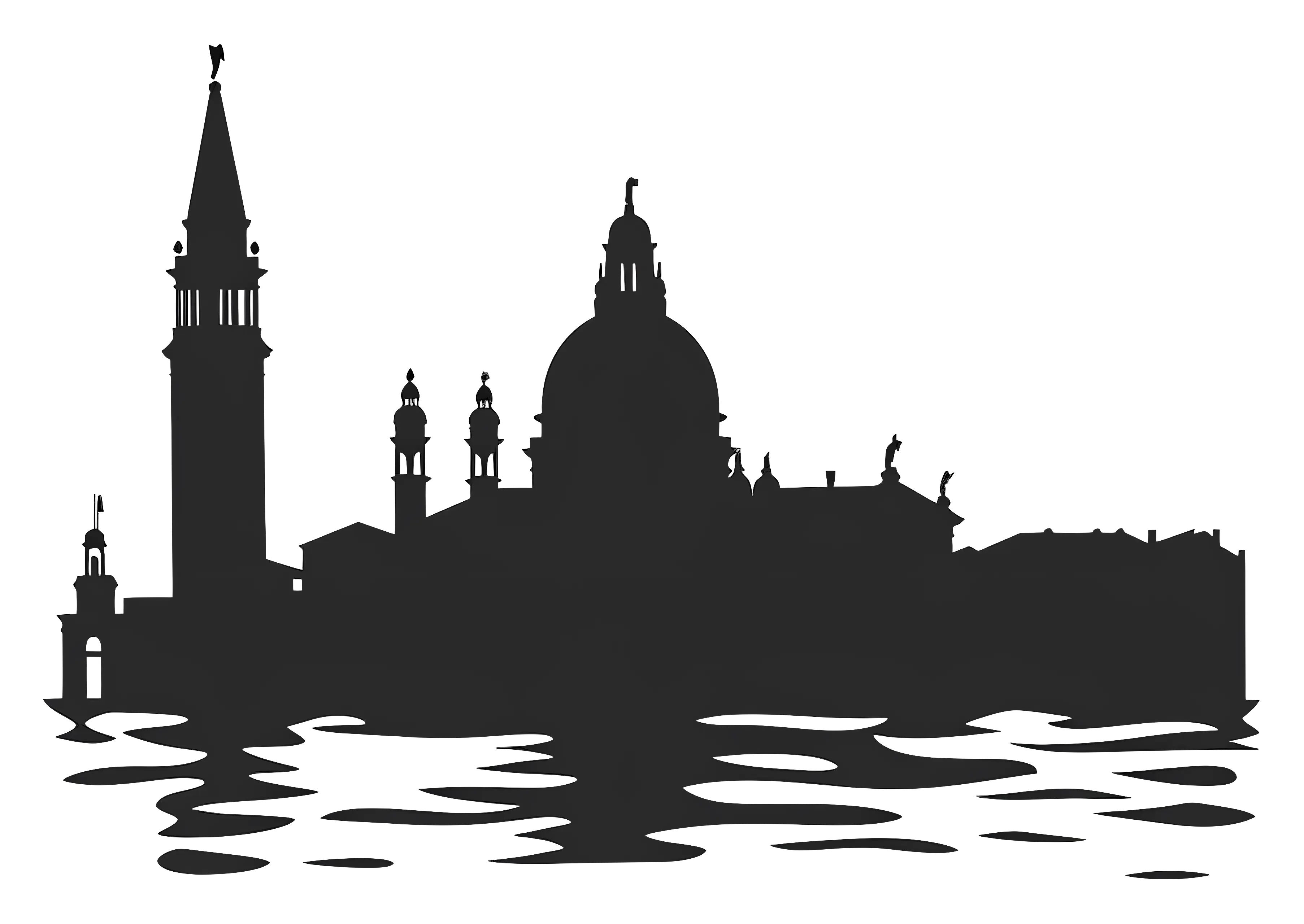 Historic City Silhouette
