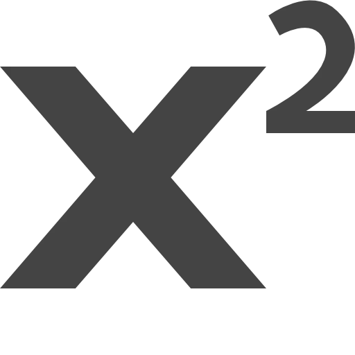 Mathematical Symbol X Squared