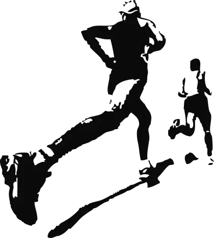 Running Silhouette Illustration