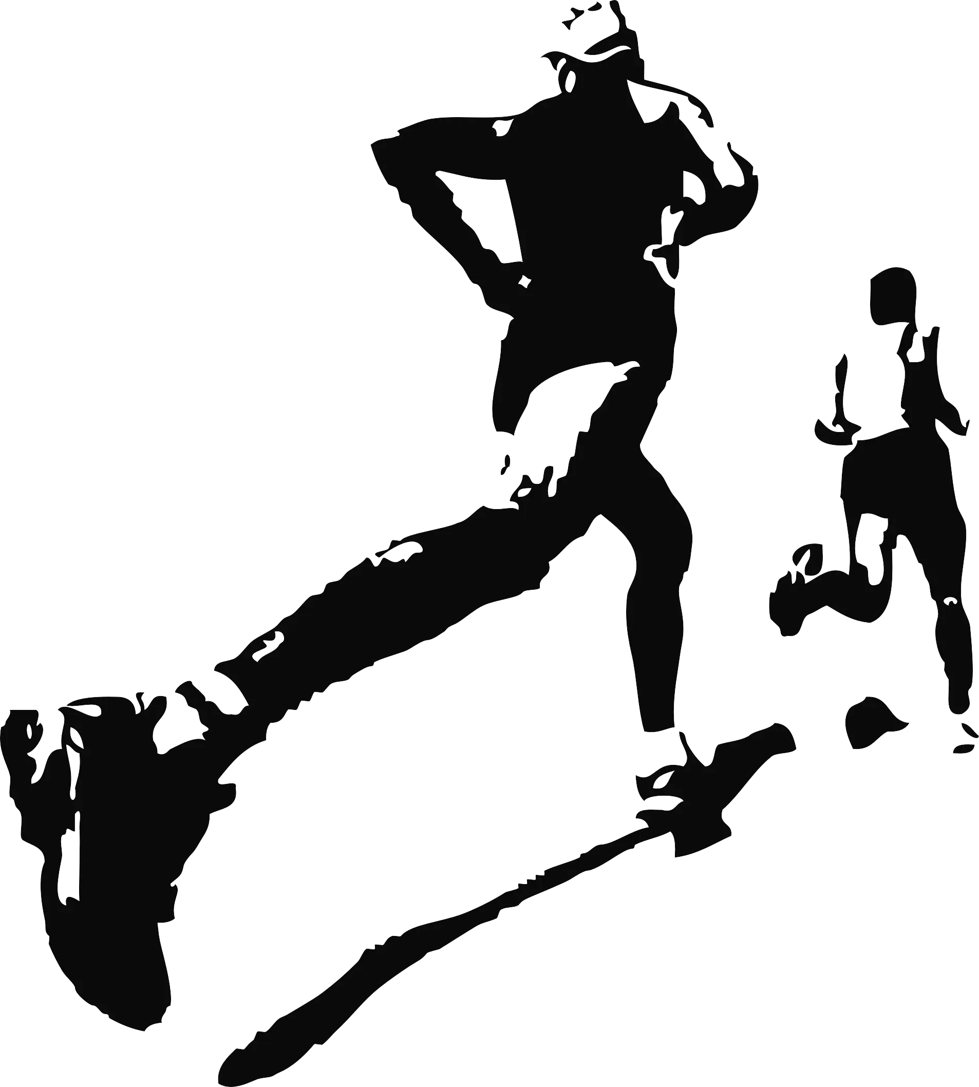 Running Silhouette Illustration