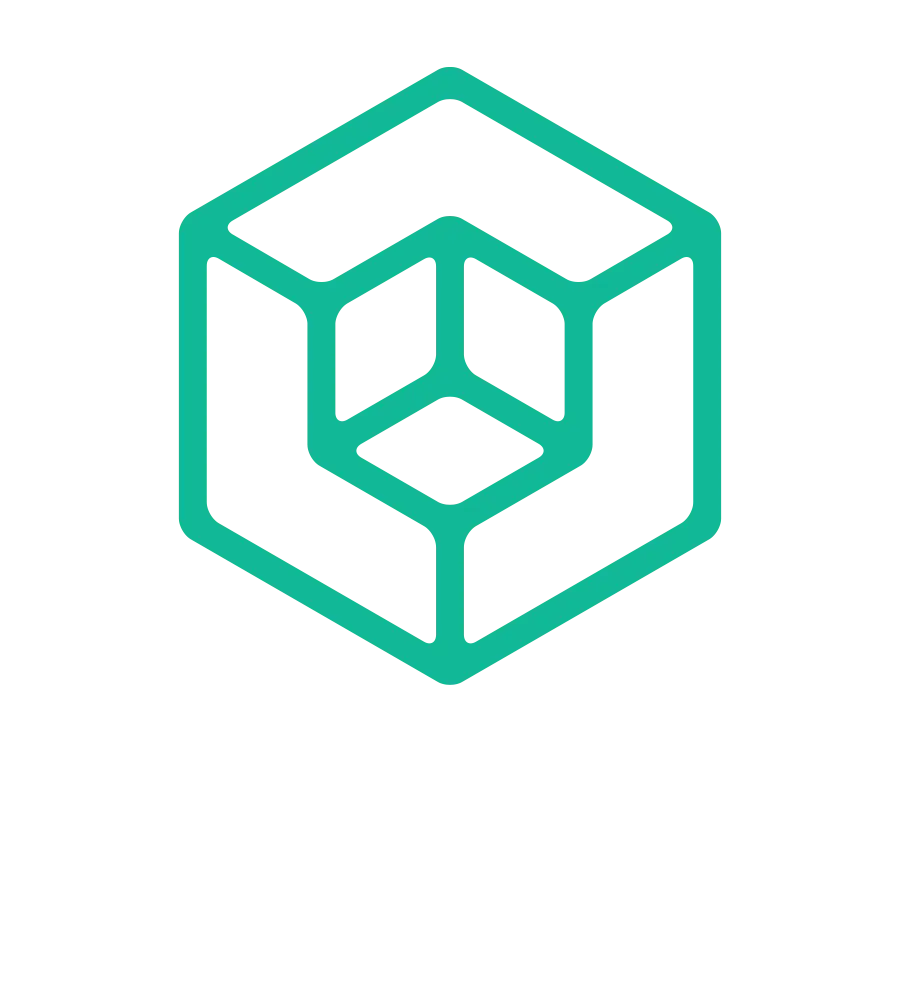 Minimalist 3D Green Cube Icon