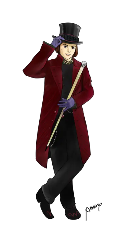 Man in Red Coat with Top Hat