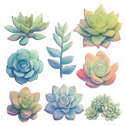 Collection of Succulent Plants