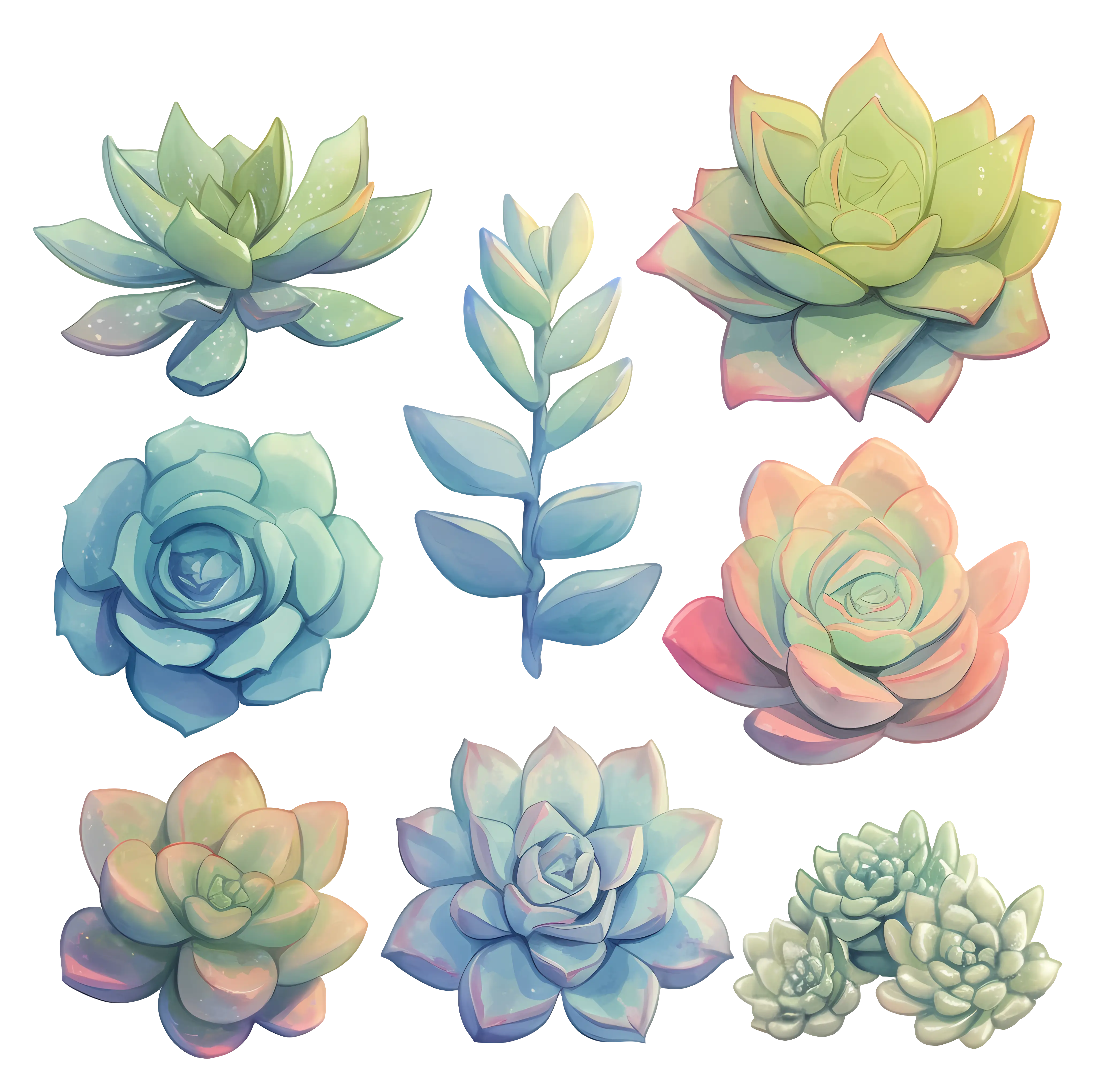 Collection of Succulent Plants