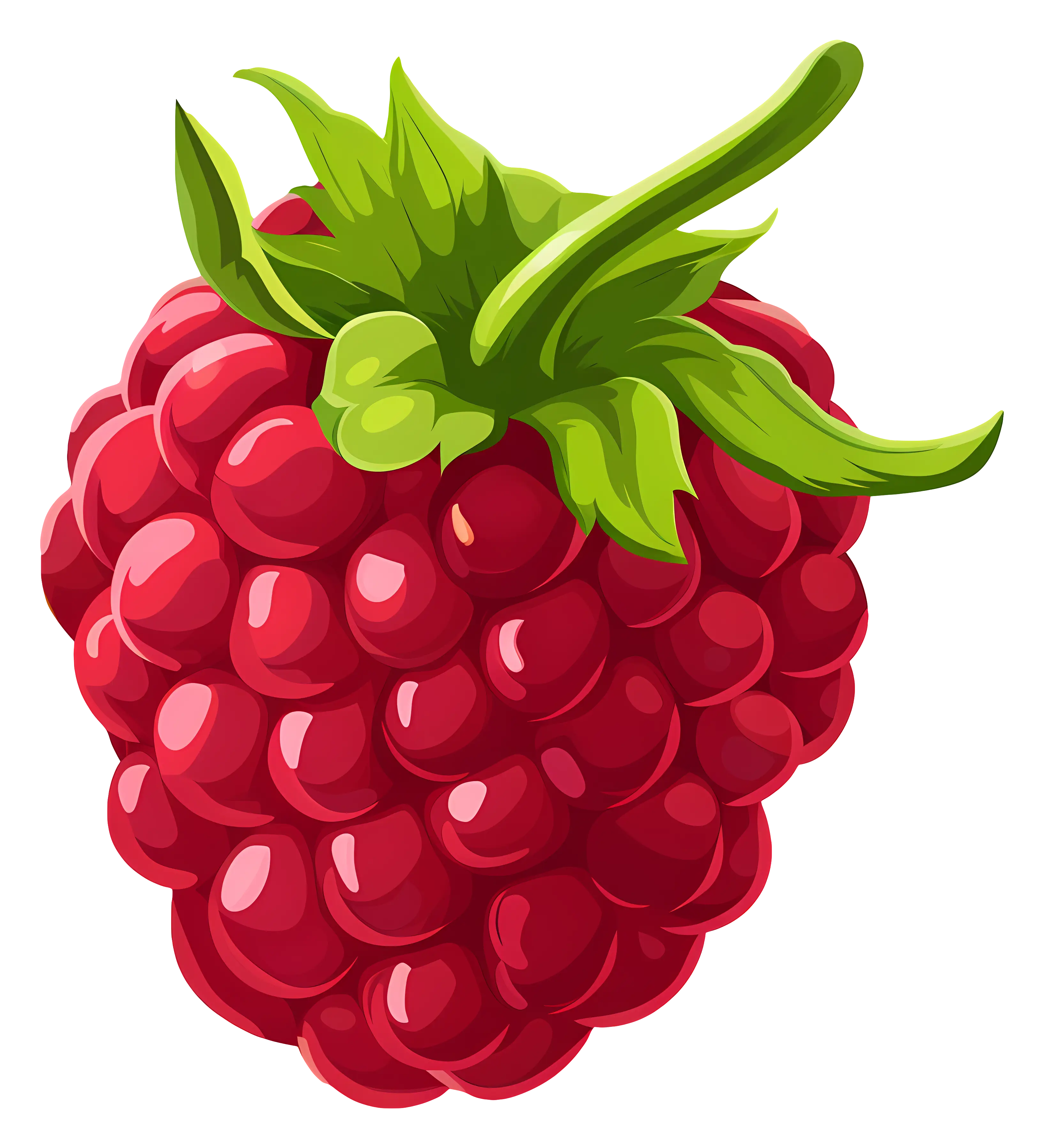 Red Raspberry Illustration
