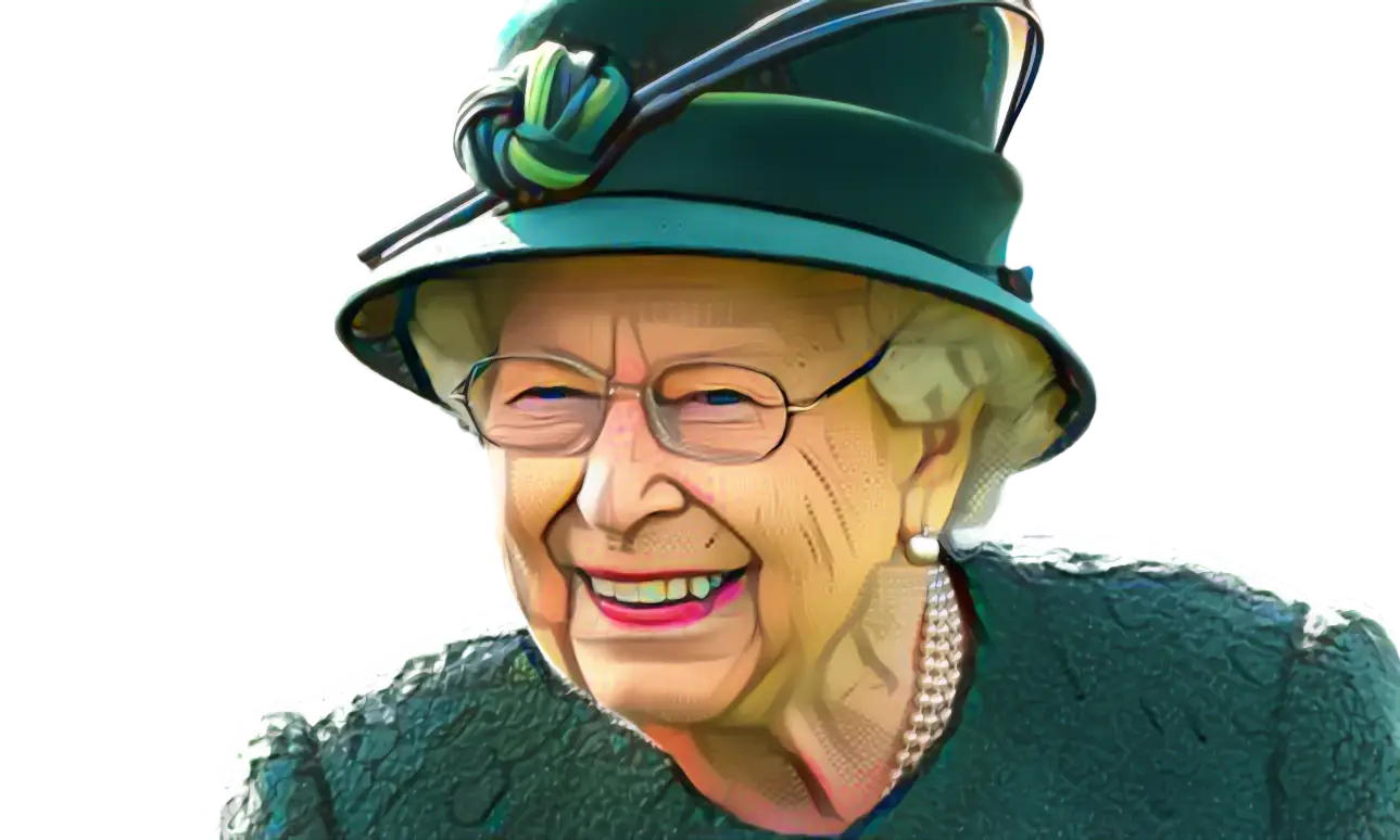 Smiling Woman in Green Hat Illustration