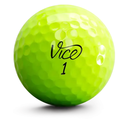 Yellow Vice Golf Ball