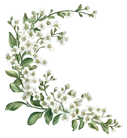 White Blossoms on Branch