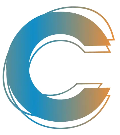 Letter C Illustration with Gradient Design