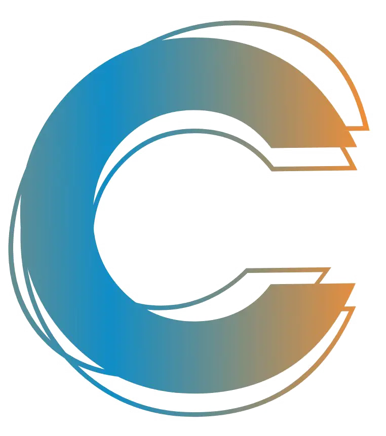 Letter C Illustration with Gradient Design