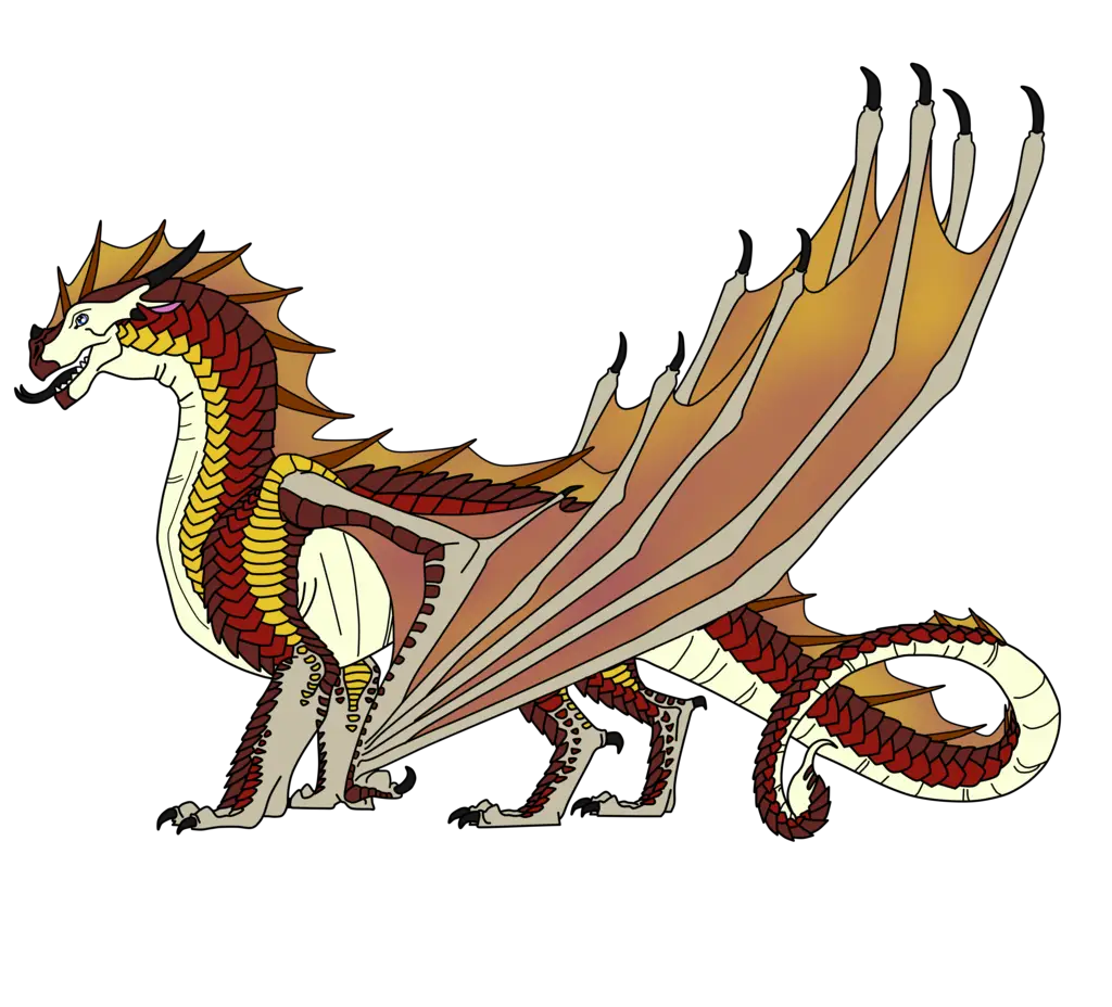 Mythical Dragon Illustration with Wings
