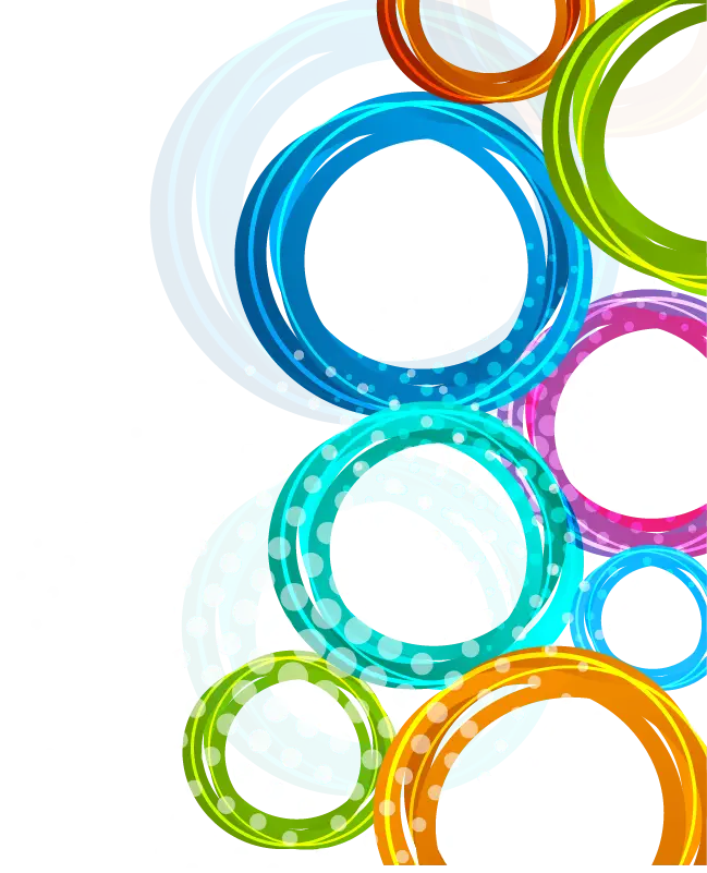 Colorful Overlapping Circles