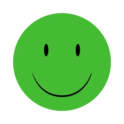 Simple Green Smiley Face