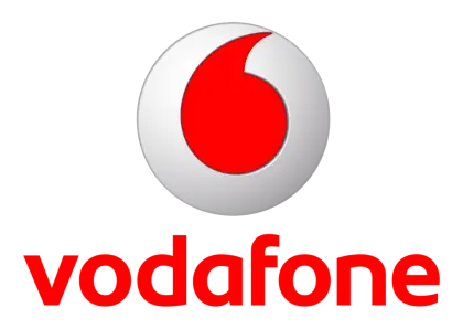 Vodafone Logo with Red Circle Design