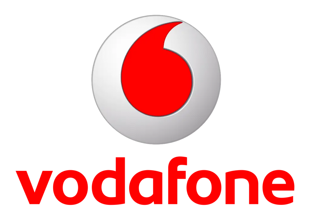 Vodafone Logo with Red Circle Design