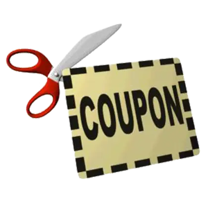 Coupon with Scissors