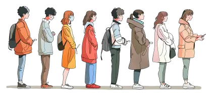 People Waiting in Line