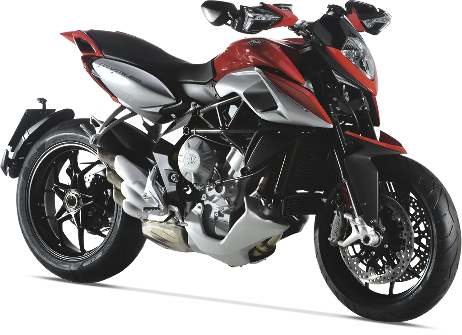 Red Motorcycle in Sleek Design
