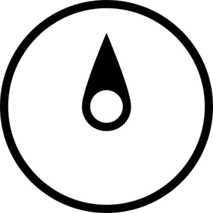 Drop Symbol Enclosed in Circle