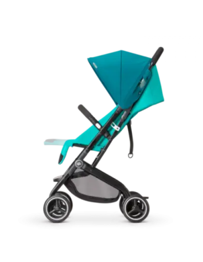 Baby Stroller with Teal Fabric Cover