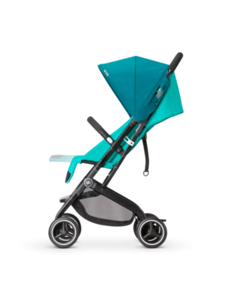 Baby Stroller with Teal Fabric Cover