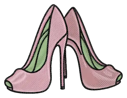 Stylish Pink High Heels