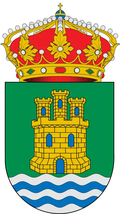 Royal Heraldic Crest with Castle and Crown
