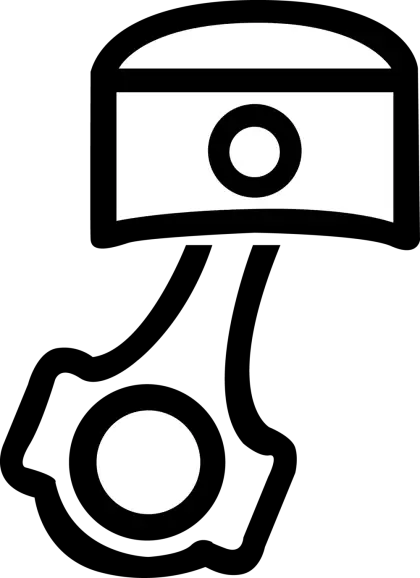 Piston and Connecting Rod Illustration