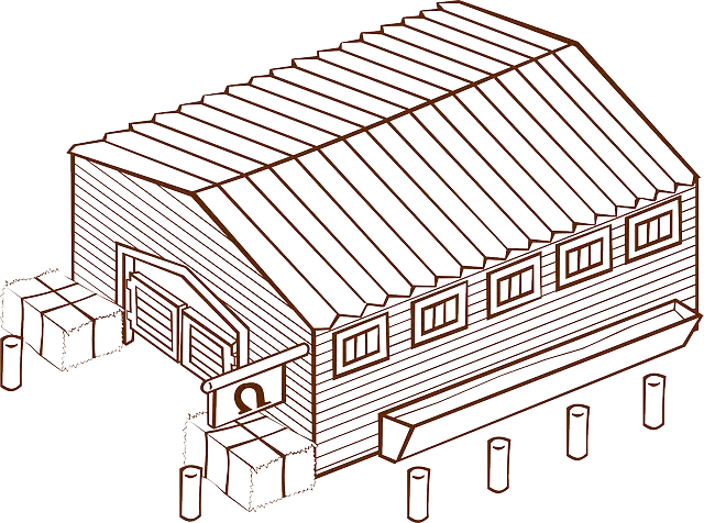 Warehouse Sketch with Detailed Design