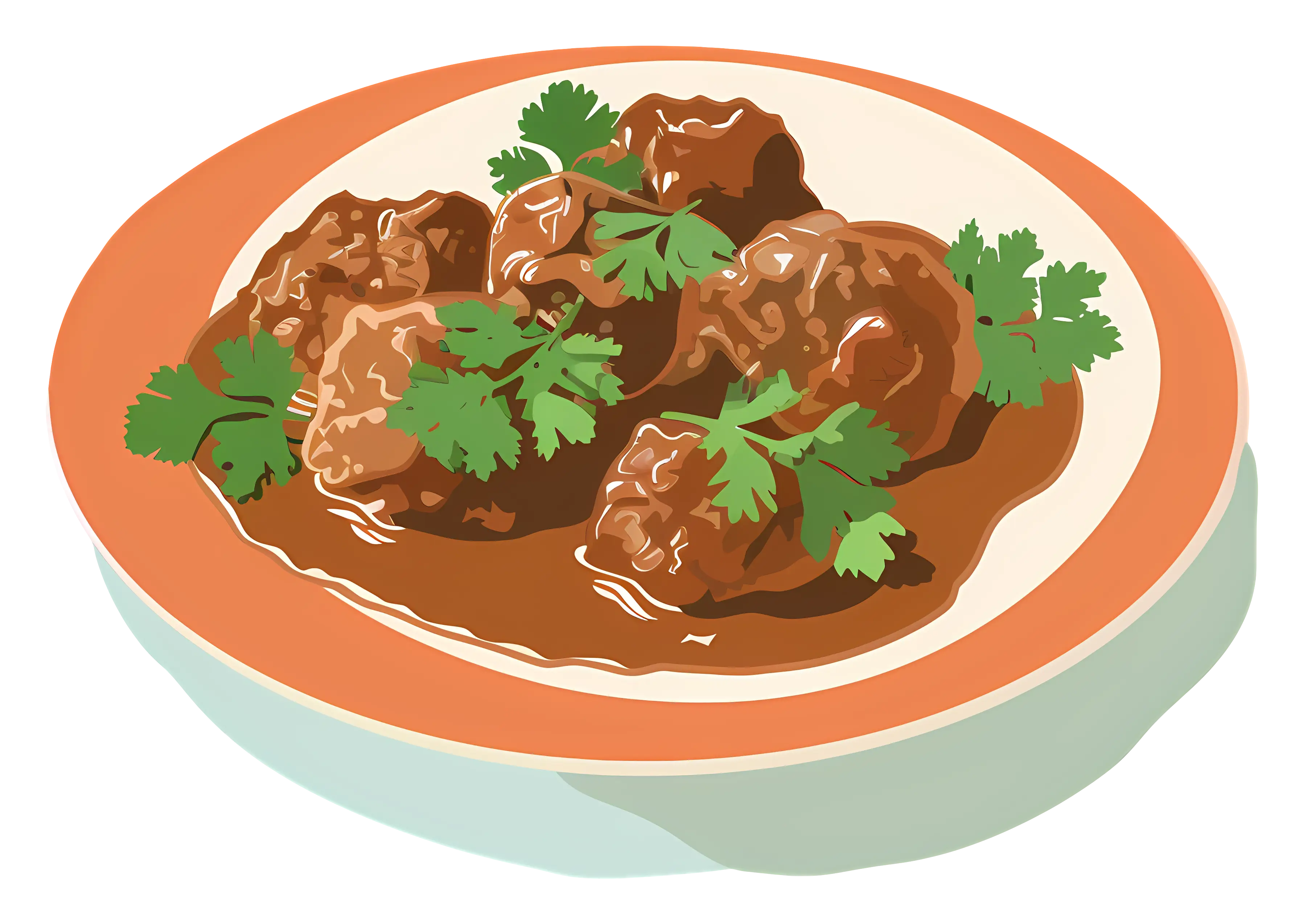 Meat Dish Illustration