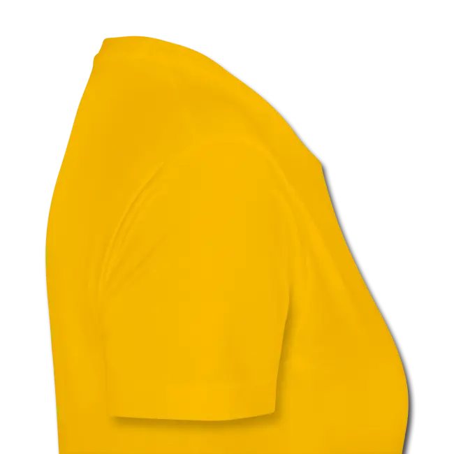 Side View of a Yellow T-Shirt Design