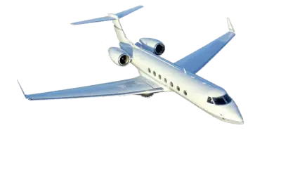Luxury Private Jet in Flight