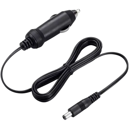 Black Car Charger with Long Cable