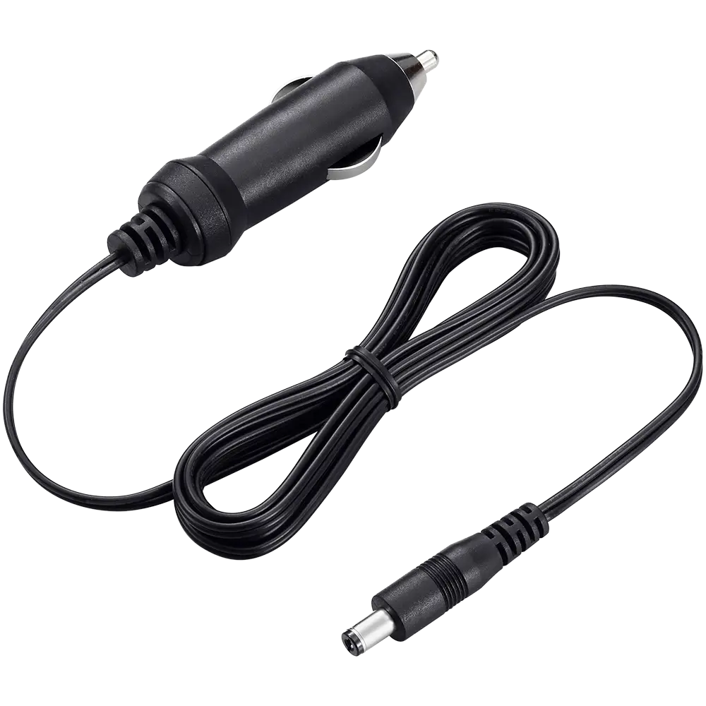Black Car Charger with Long Cable