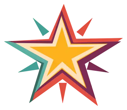 Colorful Abstract Star Design