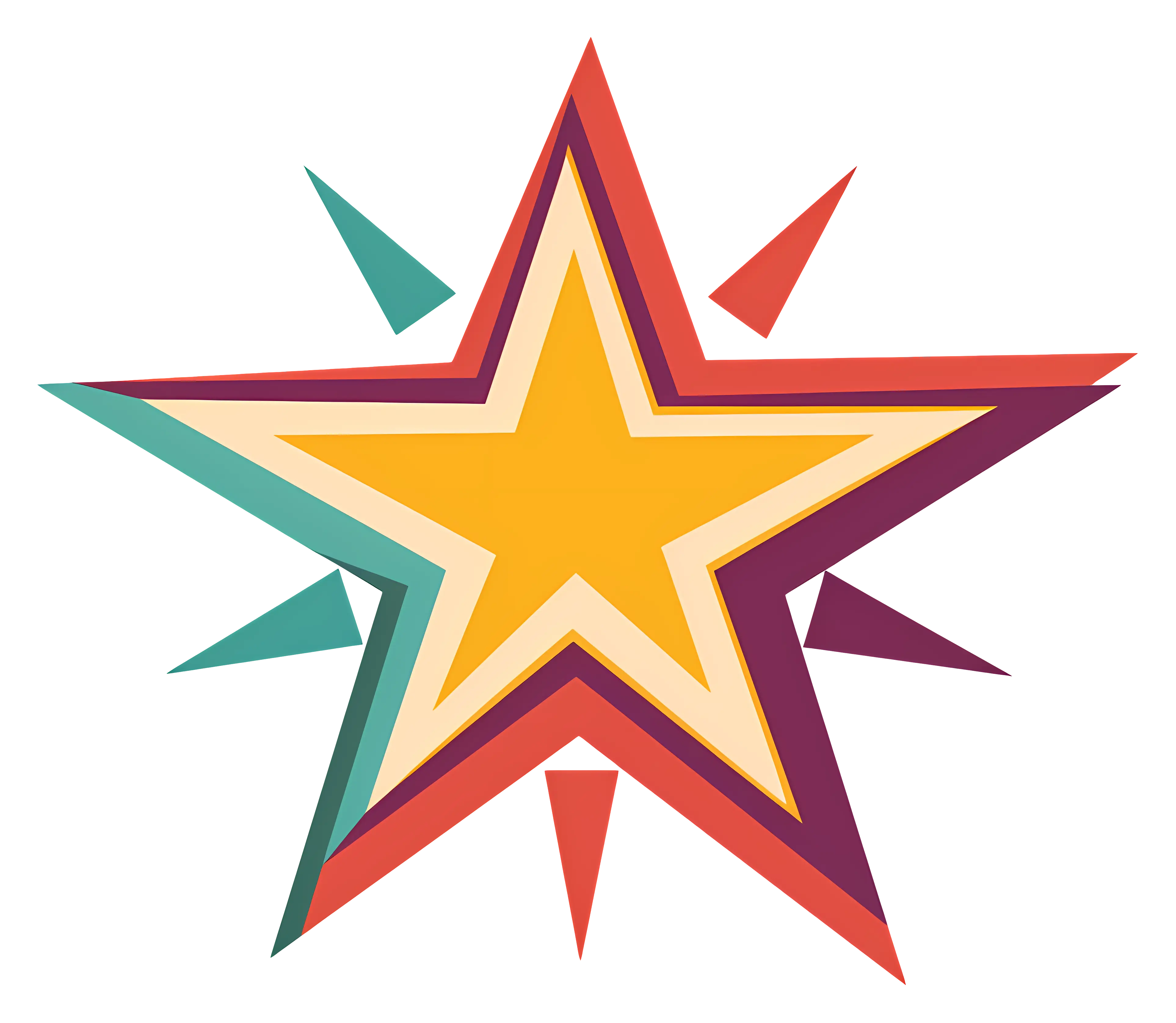 Colorful Abstract Star Design