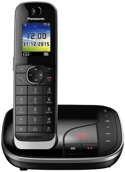 Modern Cordless Telephone with Charging Base