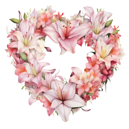 Heart Shaped Floral Decoration