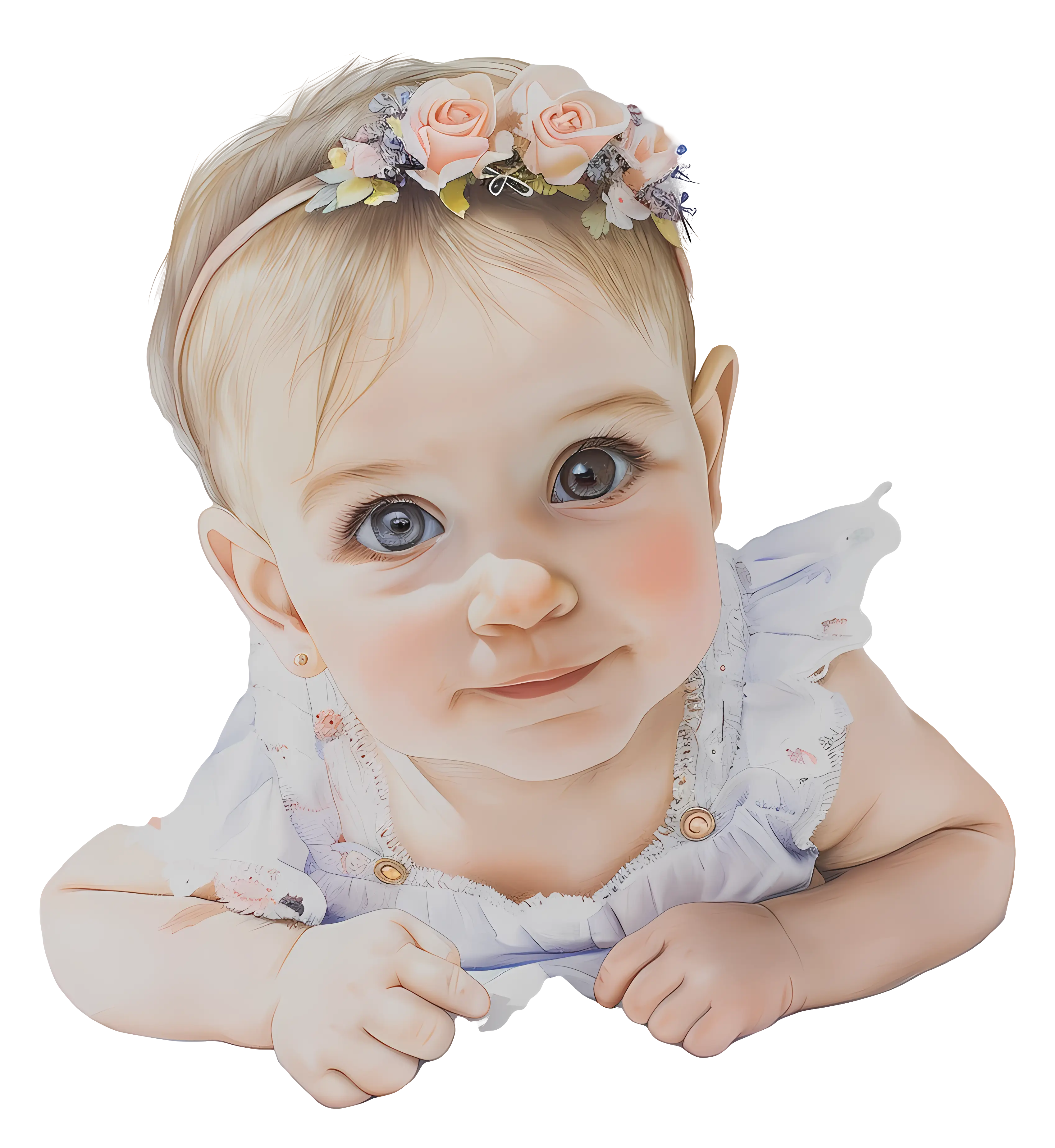Baby with Cute Floral Headband