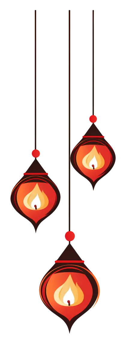 Hanging Lanterns for Diwali Celebration