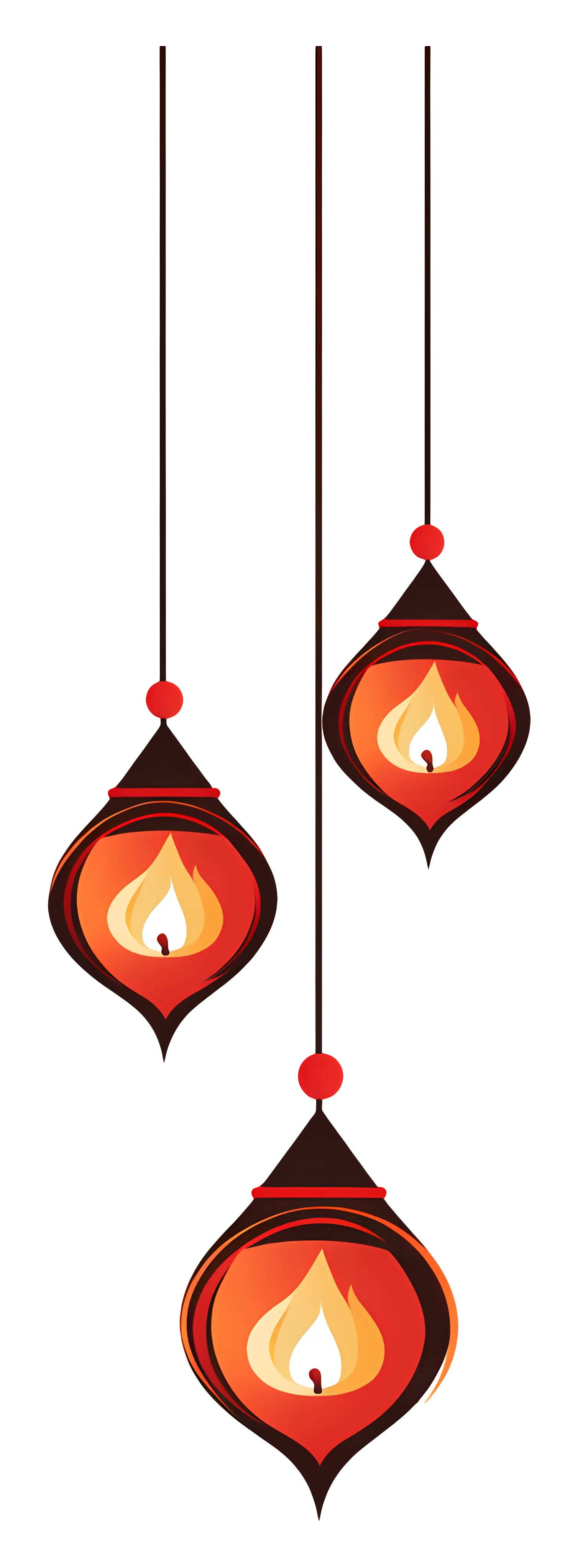 Hanging Lanterns for Diwali Celebration
