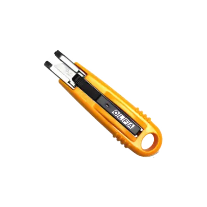 Yellow Utility Knife with Retractable Blade