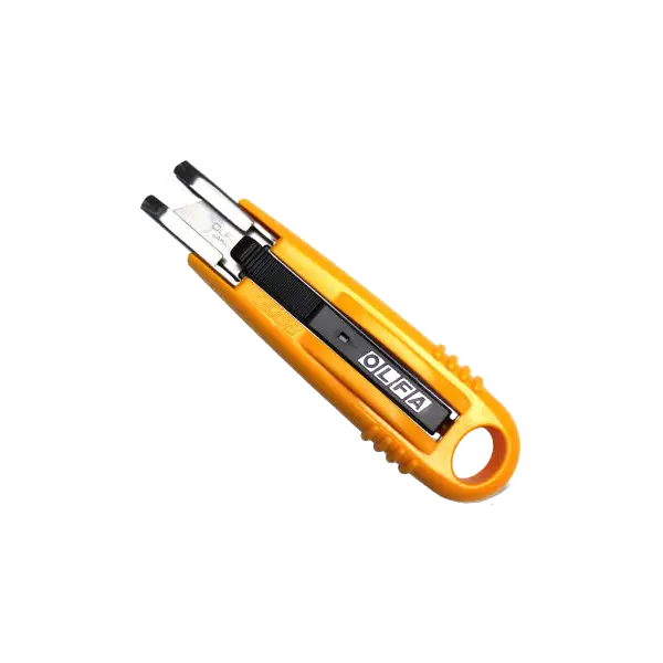 Yellow Utility Knife with Retractable Blade