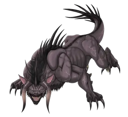 Illustration of a Mythical Creature in Fantasy Style